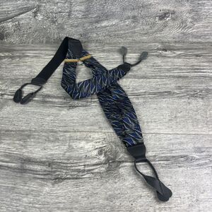 Vintage Pelican USA Suspenders Braces Mens Y-Back Button Loop Leather